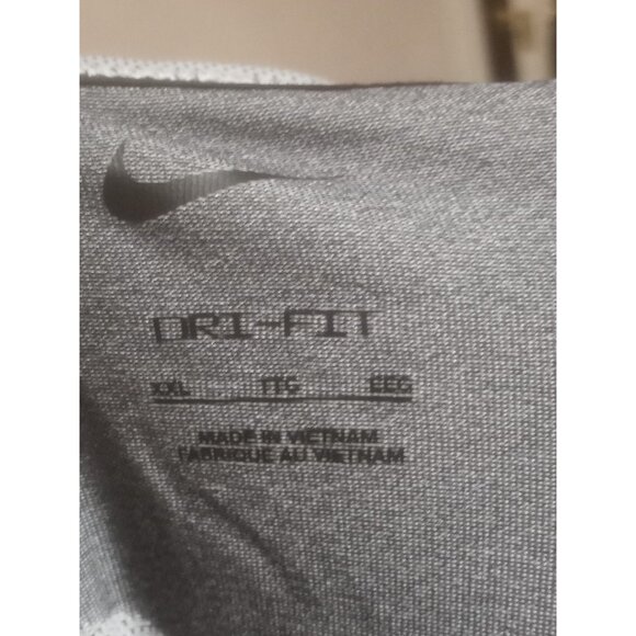 LSU Tigers Polo Shirt Men 2XL Gray Nike Golf Football Dri Fit Collar - Picture 10 of 13